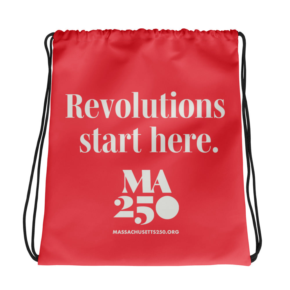 Revolutions Start Here Drawstring Bag